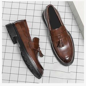 Slip On Oxford Shoes With Tassels For Men Soft & Comfortable Slip On‎ Shoes 10.5